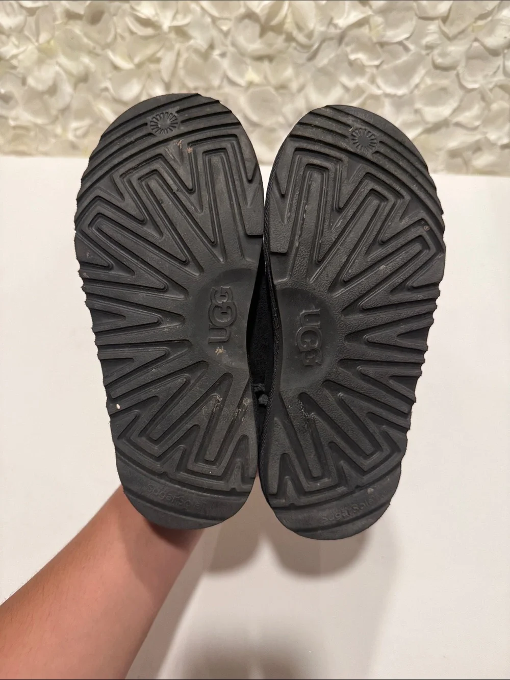 UGG Kids Black Ankle Snow Boots